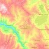 Mapa topográfico Túpac Amaru, altitud, relieve