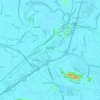 Mapa topográfico Bắc Ninh, altitud, relieve