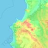 Mapa topográfico Marrawah, altitud, relieve