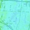Mapa topográfico 生野区, altitud, relieve