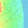 Mapa topográfico Mayiladuthurai, altitud, relieve