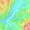 Mapa topográfico Saint-Maurice-d'Ardèche, altitud, relieve