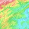 Mapa topográfico Somme-Leuze, altitud, relieve