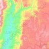 Mapa topográfico Chimaltitán, altitud, relieve