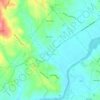 Mapa topográfico Cabanelas, altitud, relieve
