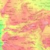 Mapa topográfico Narmada, altitud, relieve
