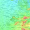 Mapa topográfico B. Kothakota, altitud, relieve