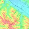 Mapa topográfico Montesquieu-Lauragais, altitud, relieve