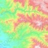 Mapa topográfico Contumazá, altitud, relieve