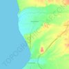 Mapa topográfico Jequetepeque, altitud, relieve