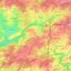 Mapa topográfico 6670, altitud, relieve