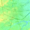 Mapa topográfico Roi Et, altitud, relieve