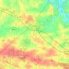 Mapa topográfico Janzé, altitud, relieve