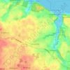 Mapa topográfico Langballig, altitud, relieve