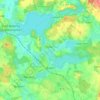 Mapa topográfico Eutin, altitud, relieve