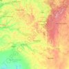 Mapa topográfico Óblast de Oremburgo, altitud, relieve