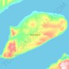 Mapa topográfico Stor Island, altitud, relieve