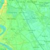Mapa topográfico Văn Giang District, altitud, relieve