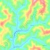 Mapa topográfico Fleming-Neon, altitud, relieve