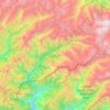 Mapa topográfico Dodra Kwar, altitud, relieve