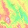 Mapa topográfico El Oro, altitud, relieve