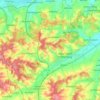 Mapa topográfico 84066, altitud, relieve