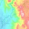 Mapa topográfico Điện Biên Phủ Ward, altitud, relieve