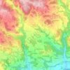 Mapa topográfico Alberndorf in der Riedmark, altitud, relieve