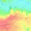 Mapa topográfico Wormingford, altitud, relieve