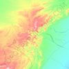 Mapa topográfico Arkaroola, altitud, relieve