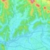 Mapa topográfico Buk-gu, altitud, relieve