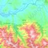 Mapa topográfico Mekla, altitud, relieve