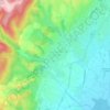 Mapa topográfico Saint-Étienne-de-Fontbellon, altitud, relieve