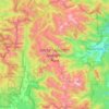 Mapa topográfico Rocky Mountain National Park, altitud, relieve