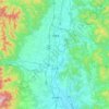 Mapa topográfico Kitakami, altitud, relieve