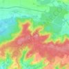 Mapa topográfico La Neuville-en-Hez, altitud, relieve