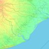 Mapa topográfico Jagatsinghapur, altitud, relieve