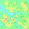 Mapa topográfico Cachoeira da Prata, altitud, relieve