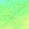 Mapa topográfico Hoctún, altitud, relieve