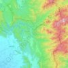 Mapa topográfico Doi Saket, altitud, relieve