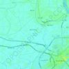 Mapa topográfico Phường Đông A, altitud, relieve