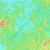 Mapa topográfico Daejeon, altitud, relieve