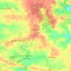 Mapa topográfico Chemazé, altitud, relieve