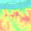 Mapa topográfico Waverly, altitud, relieve