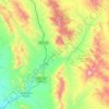 Mapa topográfico Imuris, altitud, relieve