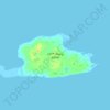 Mapa topográfico Young Island, altitud, relieve