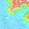 Mapa topográfico Lar, altitud, relieve