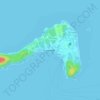 Mapa topográfico Ko Lipe, altitud, relieve