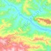 Mapa topográfico Chiềng Sơ Commune, altitud, relieve