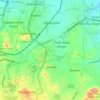 Mapa topográfico Bandlaguda mandal, altitud, relieve
